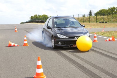 Freinage d'urgence voiture